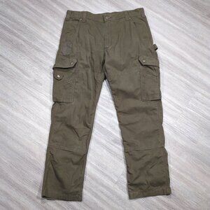 Carhartt Pants 36x30 B342 DFE Double Knee Cargo Ripstop Work Workwear Brown